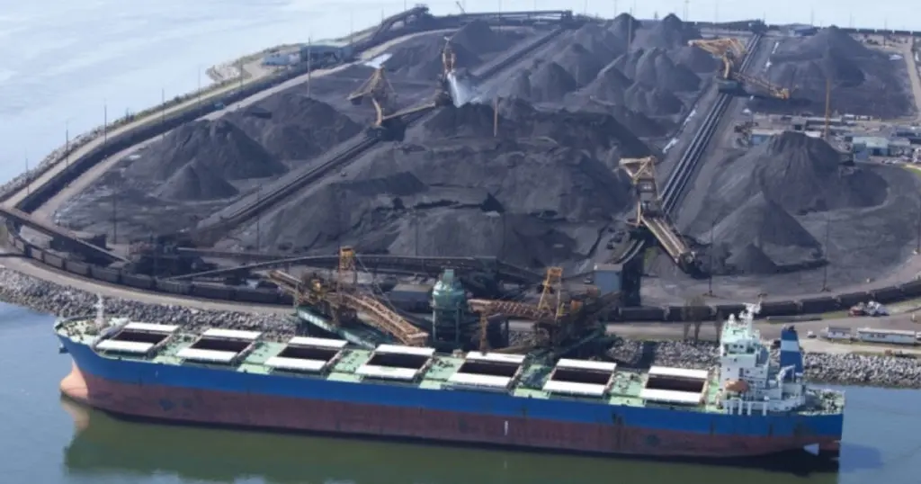 Coal Ship at Terminal Metro Vancouver