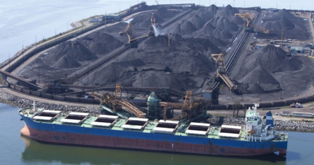 Coal Ship at Terminal Metro Vancouver
