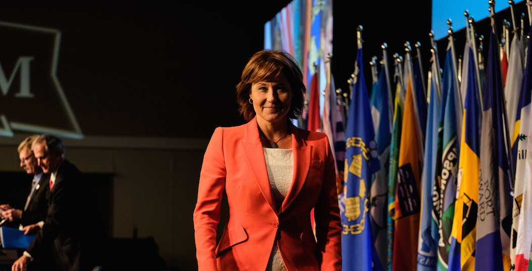 Christy Clark speaks at the Union of BC Municipalities convention