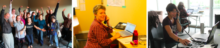 Phone bankers call Dogwood supporters about the 2015 election