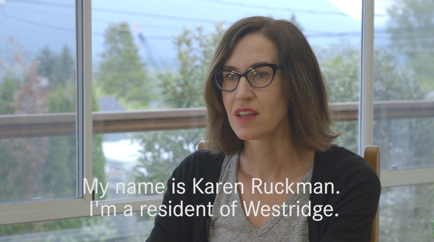 Karen Ruckman in her home in Burnaby B.C.
