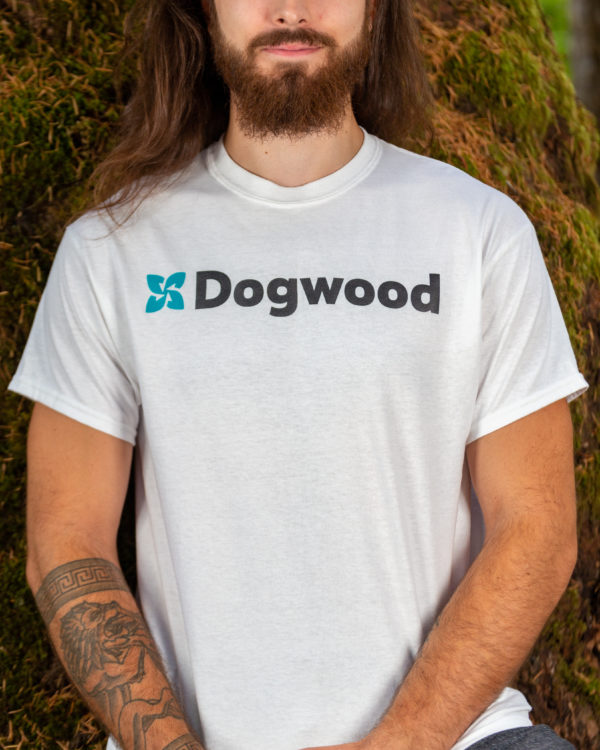 SALE - Dogwood Logo T-Shirt — White - Image 3
