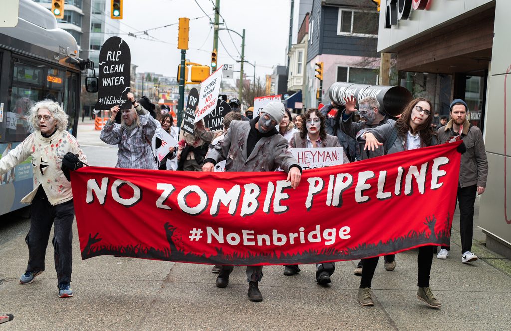 zombies stagger to climate minister george heyman's office